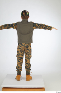  Novel beige workers shoes camo jacket camo trousers caps  hats casual dressed standing t poses t-pose whole body 0005.jpg